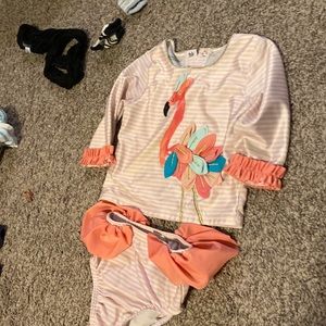 2 piece long sleeve swim